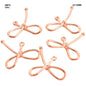 Gift To Love | Bow Pendants | Color : Rose Gold | Size : 22 Mm X 22 Mm | Pcs : 10 Pcs | Code : JMP51