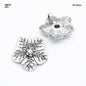 Gift To Love | Flower Pendants | Color : Silver | Size : 34 Mm X 35 Mm | Pcs : 5 Pcs | Code : JMP94