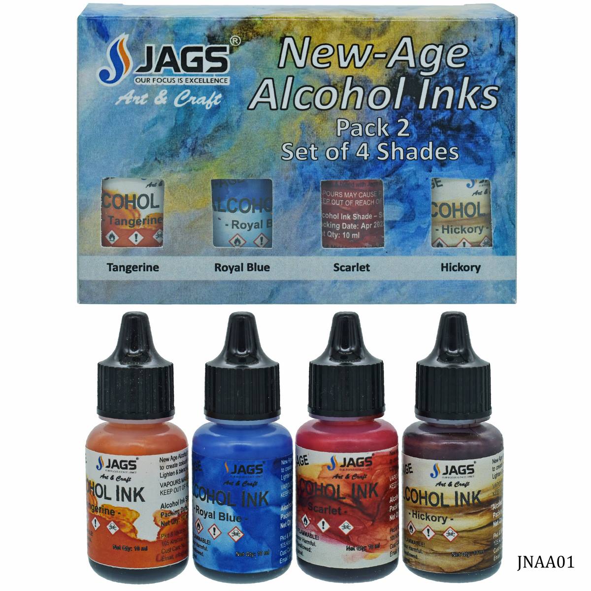 Gift To Love | New Age Alcohol Ink Mini Pack | Pcs : Set Of 4 | Code : JNAA01