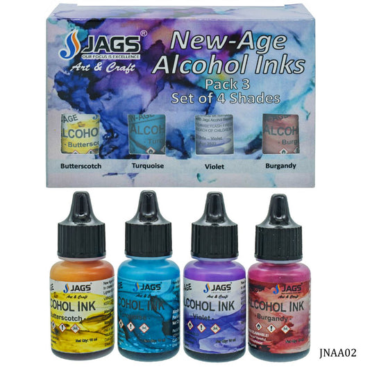 Gift To Love | New Age Alcohol Ink Mini Pack | Pcs : Set Of 4 | Code : JNAA02