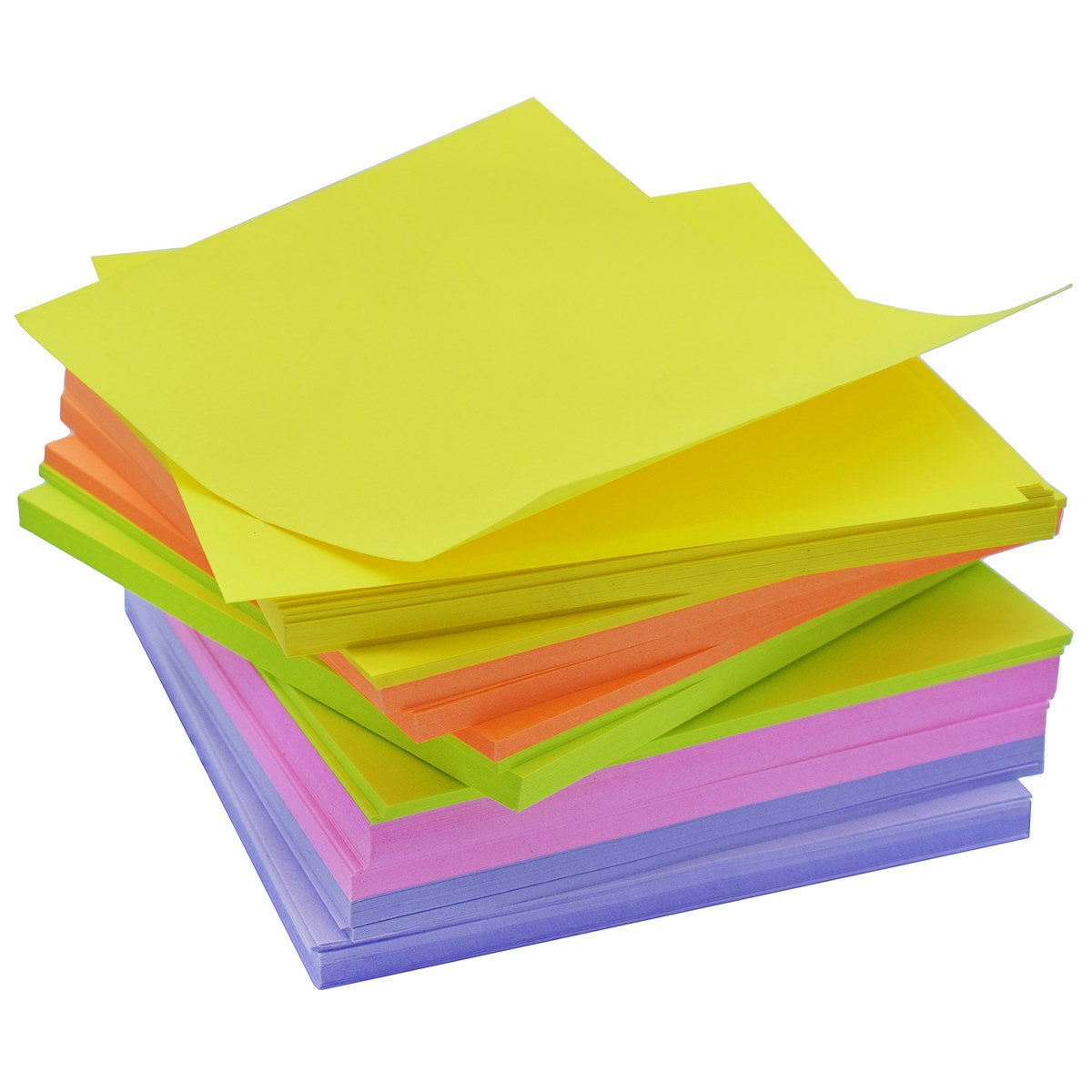 Gift To Love | Neon Color Cube Pad | Size : 4 X 4 Inch | Pcs : 500 Sheets | Code : JNCC4X4