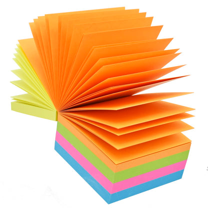 Gift To Love | Neon Color Paper Cube Pad | Size : 3 X 3 Inch | Pcs : 250 Sheets | Code : JNCP00