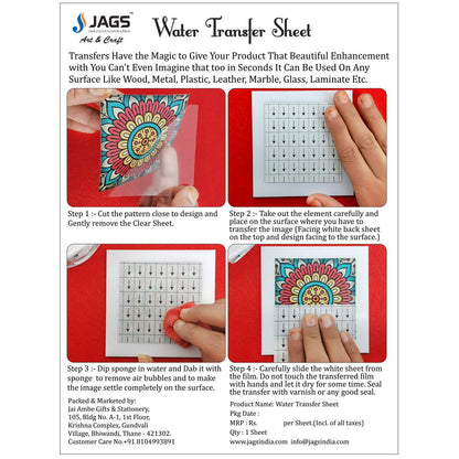 Gift To Love | Water Transfer Sheet Old Colorful Chair | Code : JOCC00