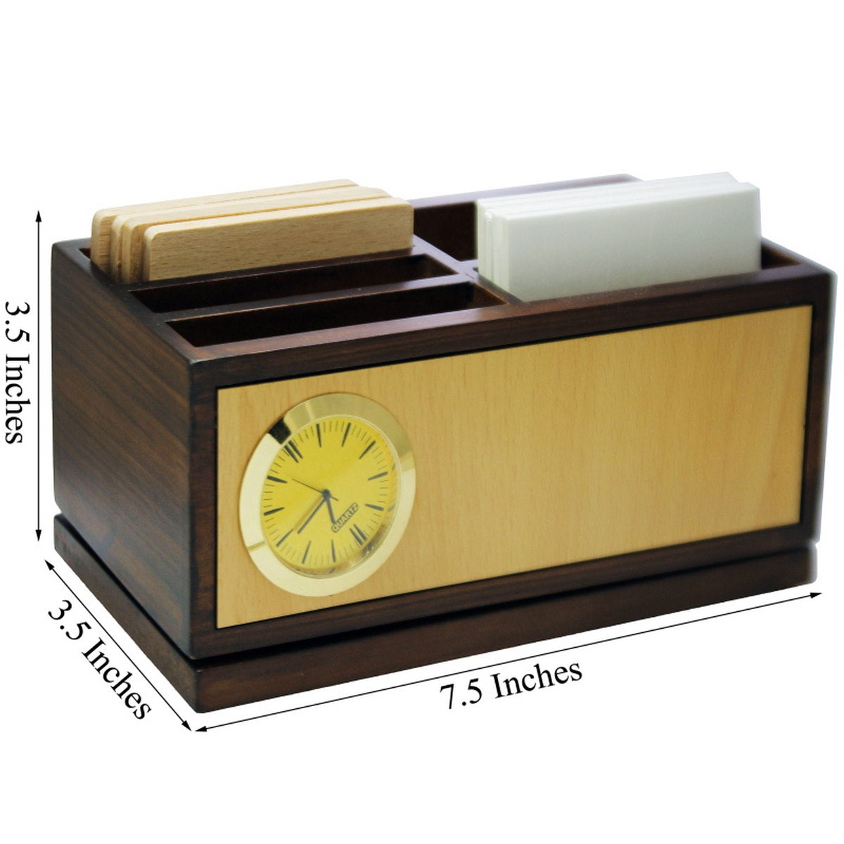 Gift To Love | Wooden Revolving Pen Stand With Coaster | Code : JP33