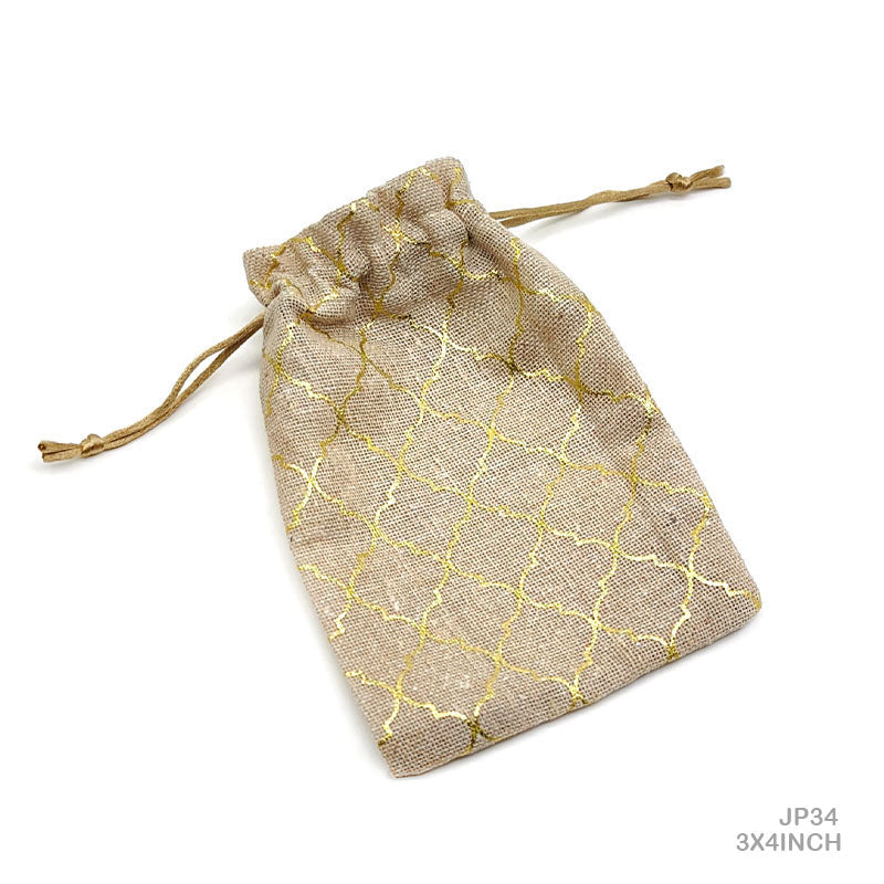 Gift To Love | Jute Bag Printed | Size : 3 X 4 Inch | Pcs : 10 Pcs | Code : JP34