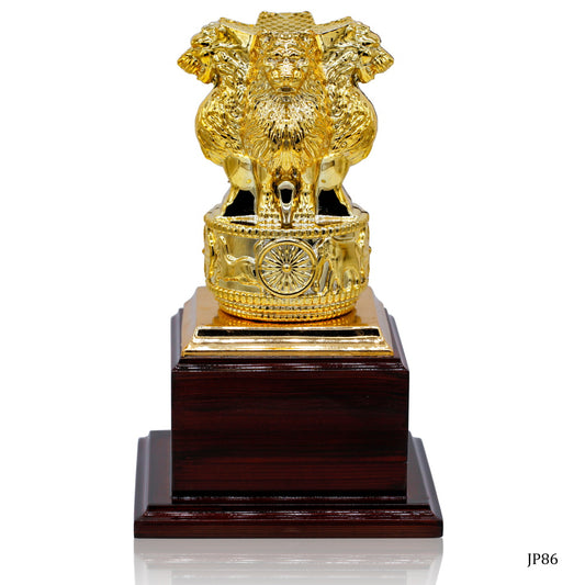 Gift To Love | Wooden Table  Ashok Chakra Pen Stand | Code : JP86