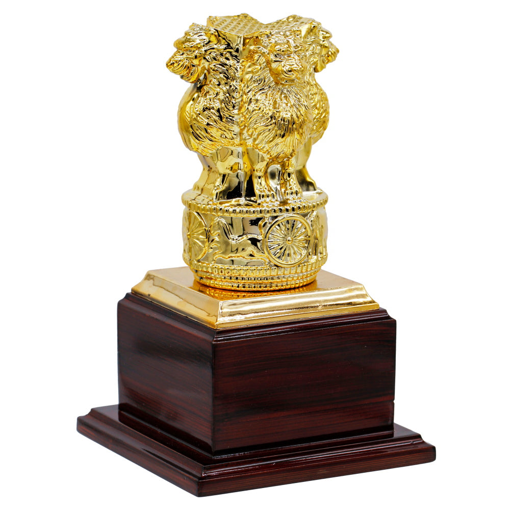 Gift To Love | Wooden Table  Ashok Chakra Pen Stand | Code : JP86