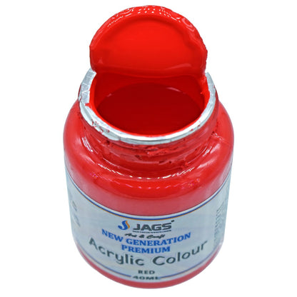 Gift To Love | Premium Acrylic Colour | Color : Red | Size : 40 Ml | Code : JPAC03