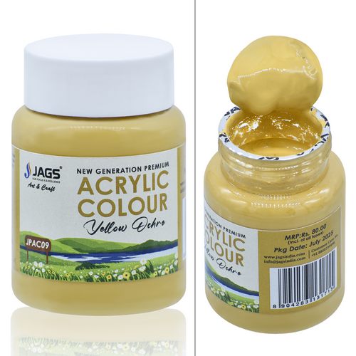 Gift To Love | Jags Premium Acrylic Colour 40ML Yellow Ochre | Code : JPAC09