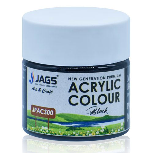 Gift To Love | Jags Premium Acrylic Colour 15ML Black | Code : JPACS00