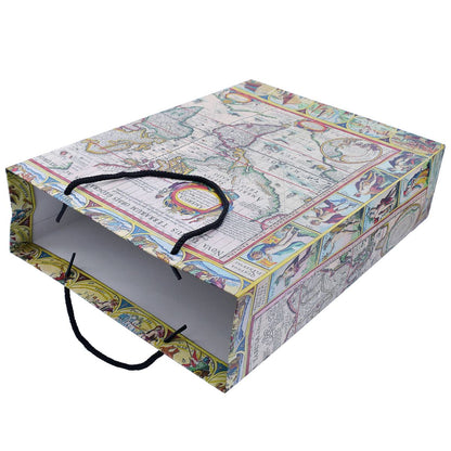Gift To Love | Paper Bag Antique World Old Map | Size : B4 | Code : JPBB01
