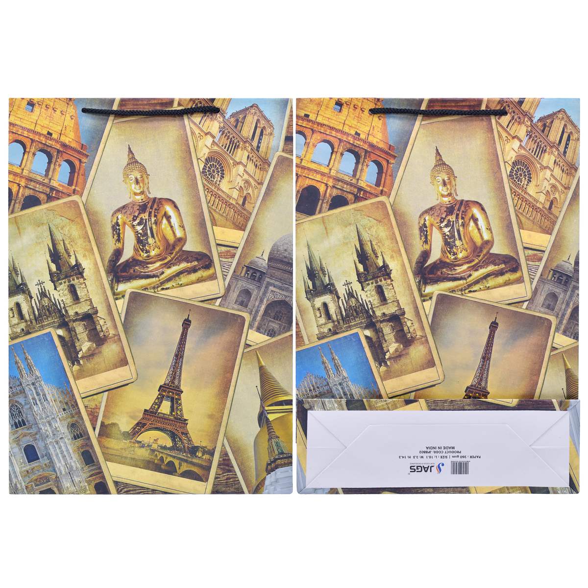 Gift To Love | Paper Bag Vintage Collage Cards | Size : B4 | Code : JPBB02