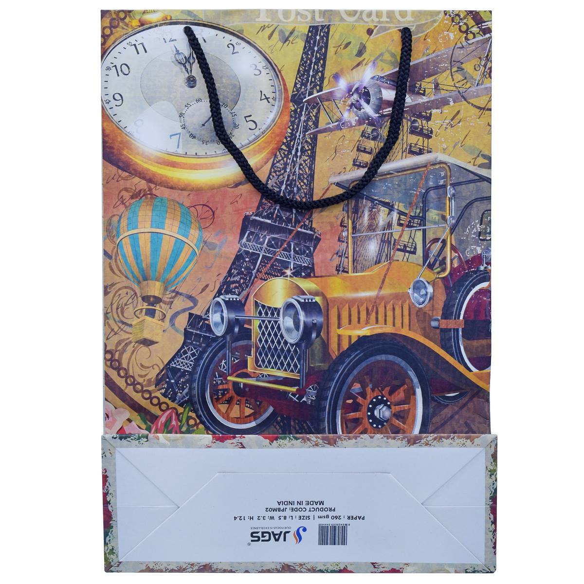 Gift To Love | Paper Bag Paris Vintage | Size : A4 | Code : JPBM02