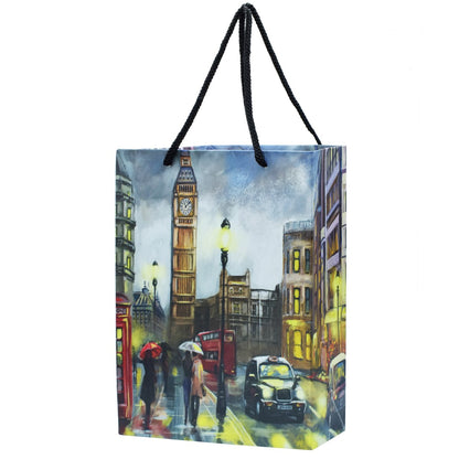 Gift To Love | Paper Bag Artwork Of Street View | Size : A5 | Code : JPBS03
