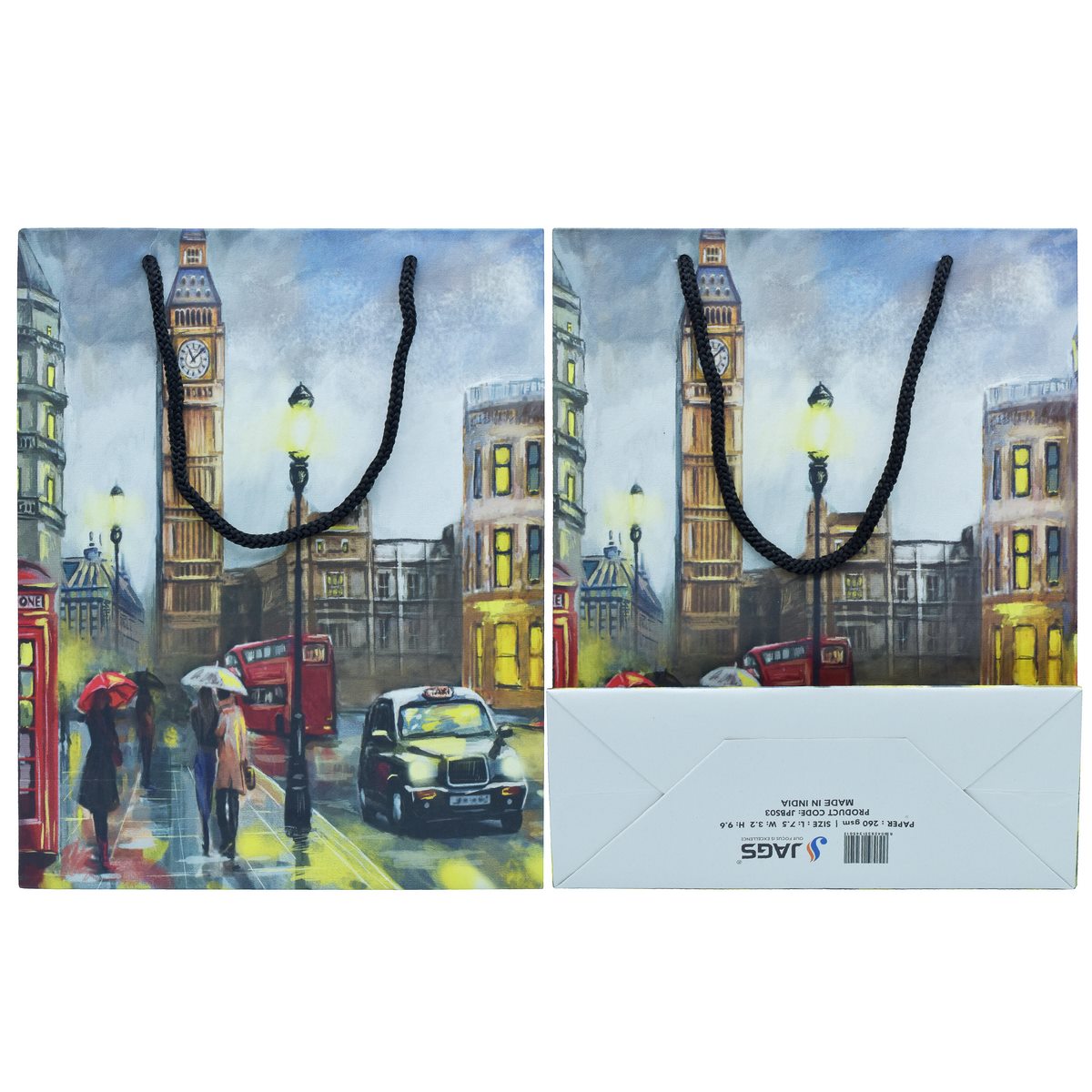 Gift To Love | Paper Bag Artwork Of Street View | Size : A5 | Code : JPBS03