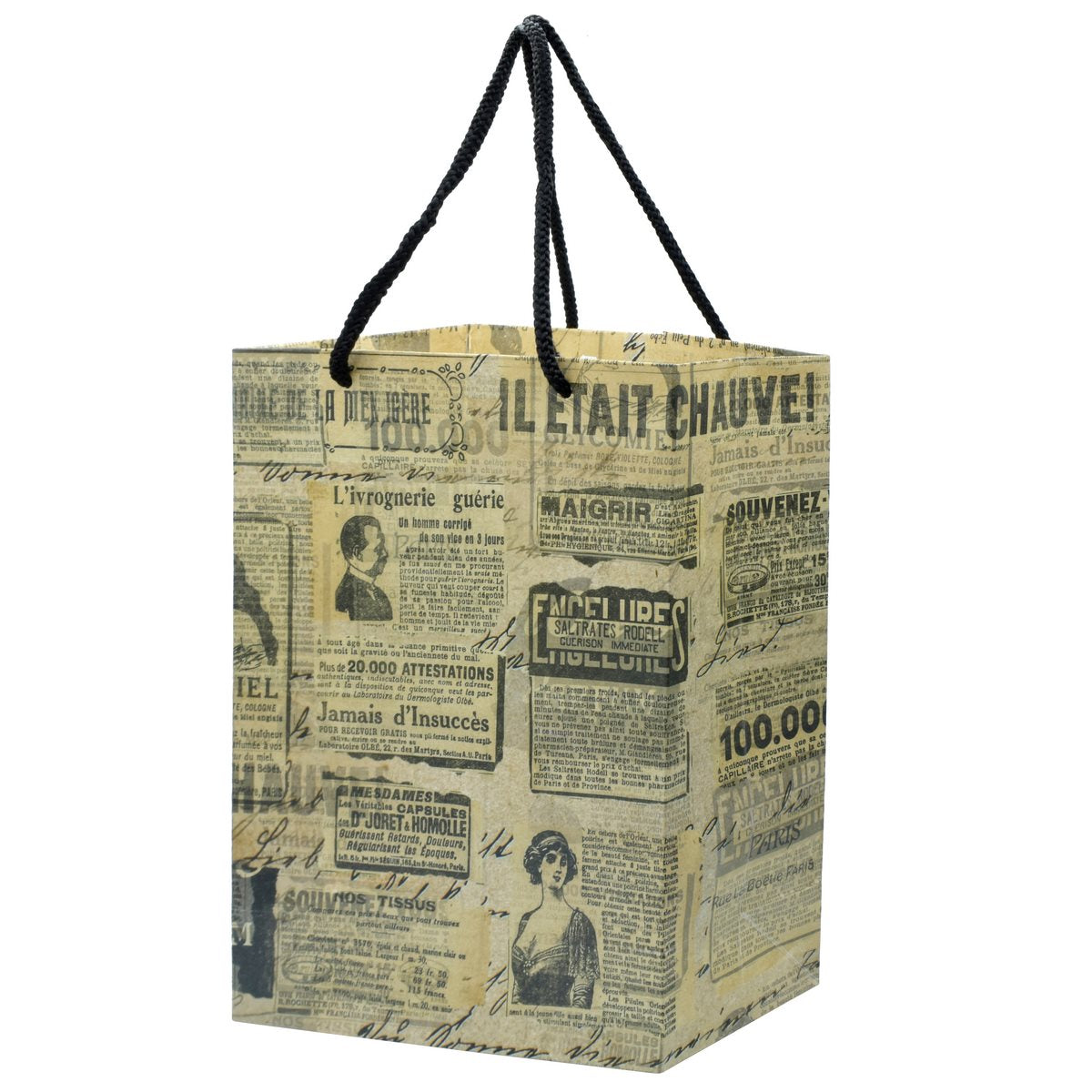 Gift To Love | Paper Bag Vintage Newspaper | Size : A5 | Code : JPBS04