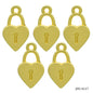 Gift To Love | Metal Craft Fitting | Color : Gold | Pcs : 5 Pcs | Code : JPG-4117