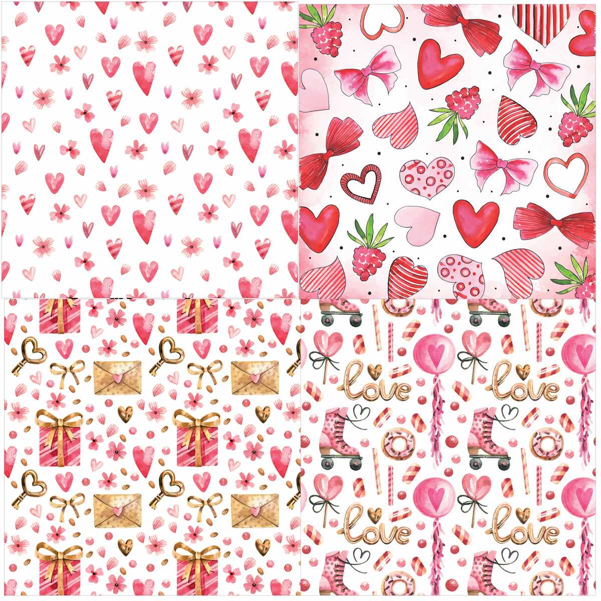 Gift To Love | Paper Love Forever | Size : 12X12 | Pcs : 36 Sheets | Code : JPLF12X36