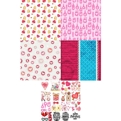 Gift To Love | Paper Love Forever | Size : 12X12 | Pcs : 36 Sheets | Code : JPLF12X36