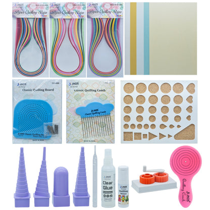 Gift To Love | Beginner DIY Paper Quilling Kit | Pcs : 15 Pcs Tools | Code : JPQK00