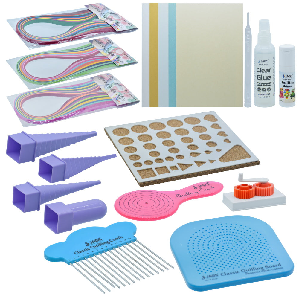 Gift To Love | Beginner DIY Paper Quilling Kit | Pcs : 15 Pcs Tools | Code : JPQK00