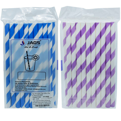 Gift To Love | Decorative Pipe Paper Straw | Pcs : 20 Pcs | Code : JPS10MM