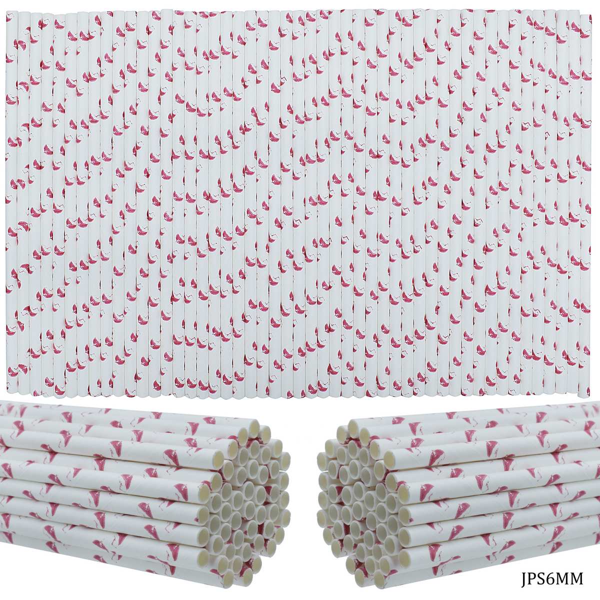 Gift To Love | Decorative Pipe Paper Straw | Pcs : 50 Pcs | Code : JPS6MM