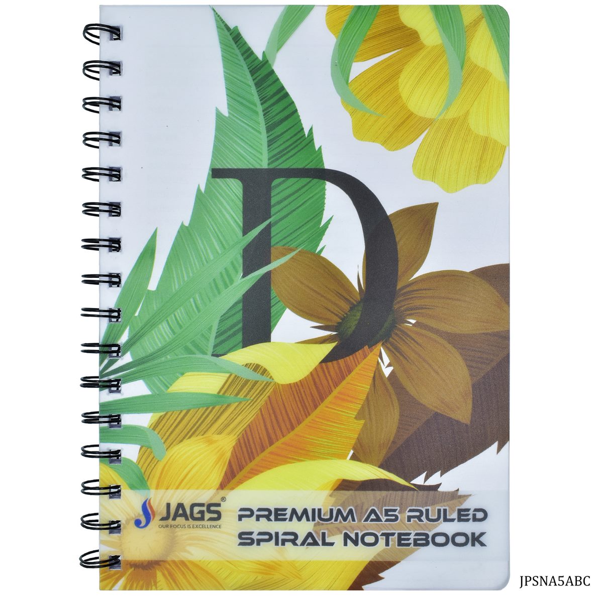 Gift To Love | Spiral Notebook Flower Abcd | Pcs : 160 Pages | Code : JPSNA5ABC