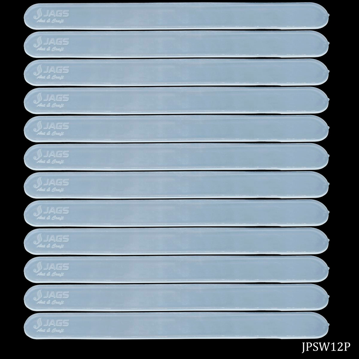 Gift To Love | Plastic Stick | Color : White | Pcs : 12 Pc Set | Code : JPSW12P