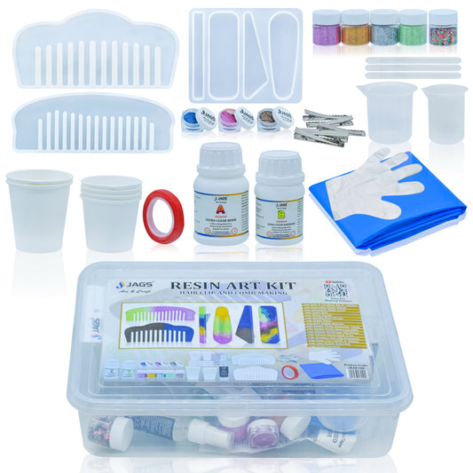 Gift To Love | Resin Art Kit For Hair Clip & Comb Making | Code : JRAK100