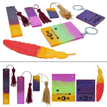 Gift To Love | Resin Art Kit For Bookmark, Feather & Music | Code : JRAK300