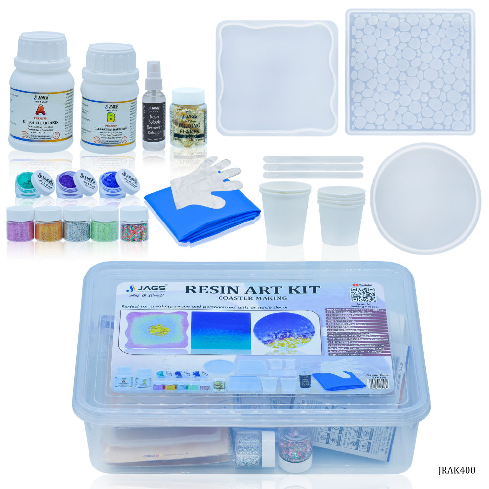 Gift To Love | Resin Art Kit For Coaster Making | Code : JRAK400