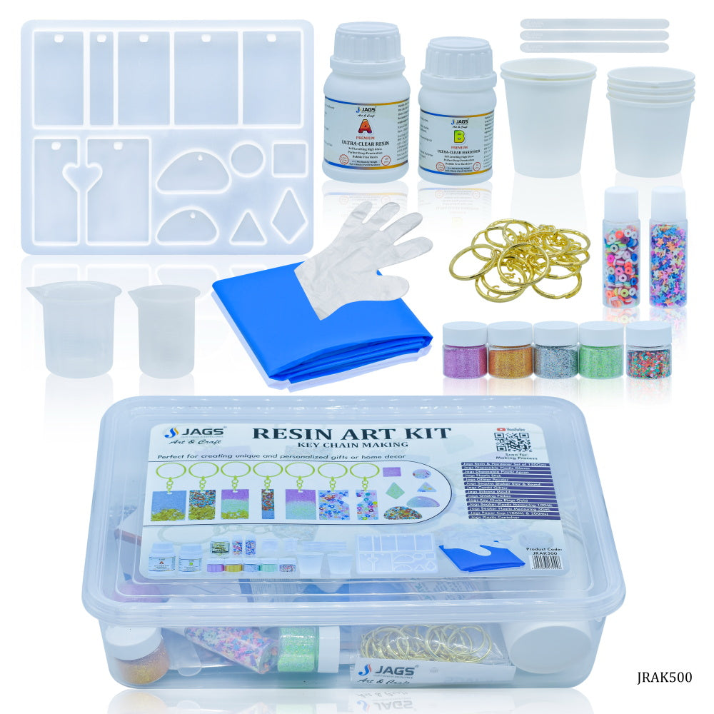 Gift To Love | Resin Art Kit For Keychain Making | Code : JRAK500