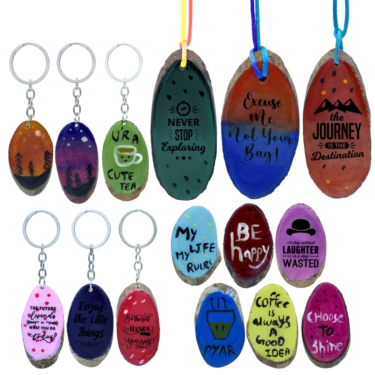 Gift To Love | Resin Kit Luggage Keychain Decor Magnet | Pcs : 18 In 1 | Code : JRAK501