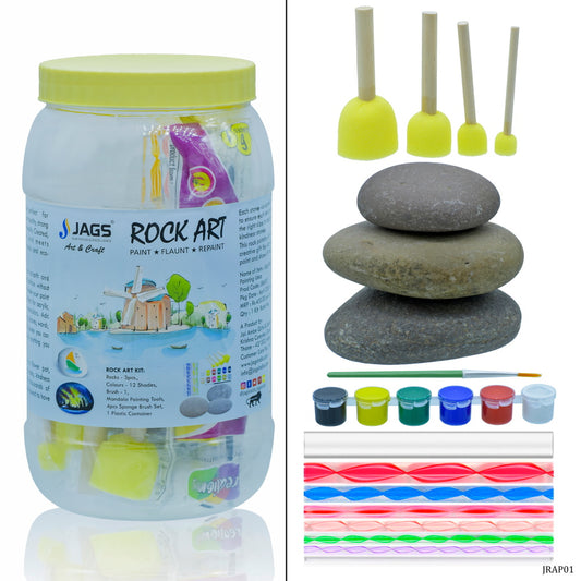 Gift To Love | Rock Art Kit Painting Ideas Flat Shape Stone | Code : JRAP01