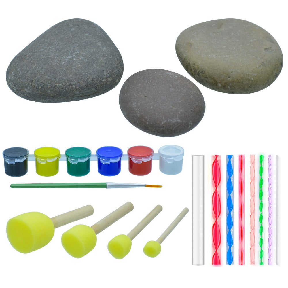 Gift To Love | Rock Art Kit Painting Ideas Flat Shape Stone | Code : JRAP01