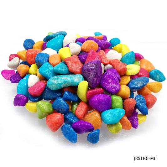 Gift To Love | Resin Stone Medium | Color : Multi Colour | Size : 1 Kg | Code : JRS1KG-MC