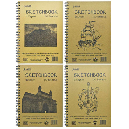 Gift To Love | Sketch Book Cartridge Paper | Size : A4 | Code : JSBCA4