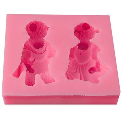 Gift To Love | Silicone Mould Couple Teddy | Code : JSF265