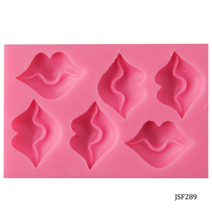 Gift To Love | Silicone Mould Lips | Pcs : 6 Pcs | Code : JSF289