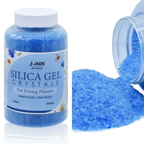 Gift To Love | Jags Silica Flower Drying Gel 500Gms 1mm 16X30 Blue | Code : JSFD06