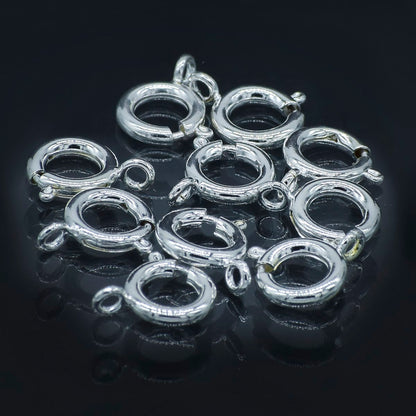 Gift To Love | Jewellery Springring Hooks Big | Color : Silver | Pcs : Set Of 10 Pc | Code : JSHS01-S