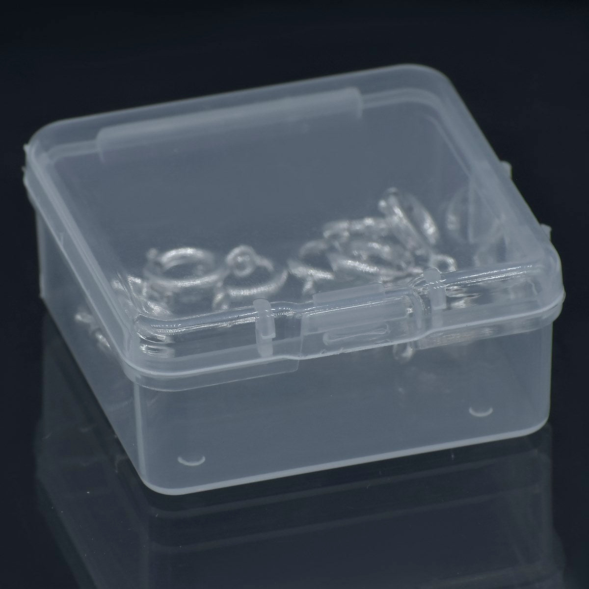 Gift To Love | Jewellery Springring Hooks Big | Color : Silver | Pcs : Set Of 10 Pc | Code : JSHS01-S