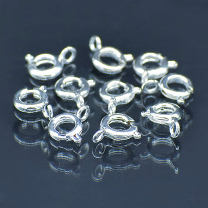 Gift To Love | Jewellery Springring Hooks Small | Color : Silver | Pcs : Set Of 10 Pc | Code : JSHS02