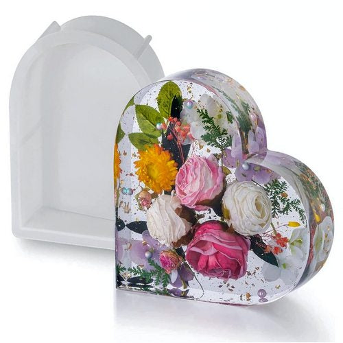 Gift To Love | Jags Silicone Mould Heart Deep Casting | Code : JSM121