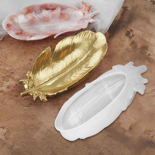 Gift To Love | Jags Silicone Mould Feather Design Plate | Code : JSM131