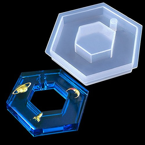 Gift To Love | Jags Silicone Mould Desing Hexegon Shape Keychain | Code : JSM145