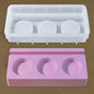 Gift To Love | Jags Silicone Mould 3 Candel Holder Pot | Code : JSM27