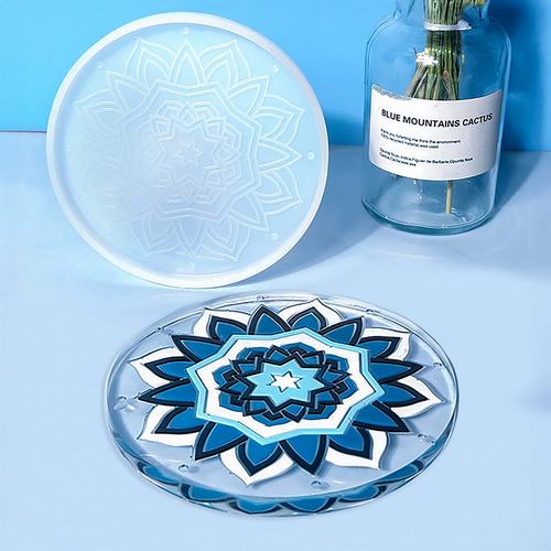 Gift To Love | Jags Silicone Mould Designer Coaster Design | Code : JSM32