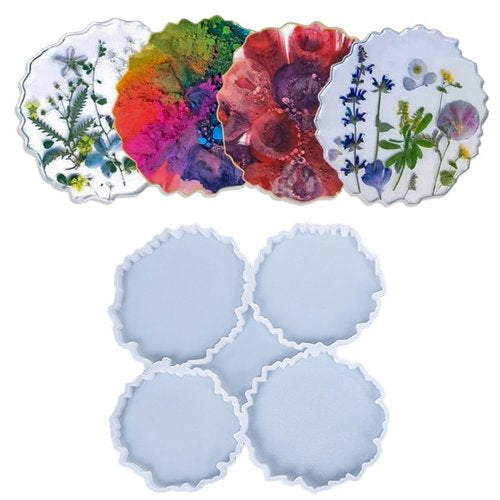Gift To Love | Jags Silicone Mould Aged Coaster 4in1 | Code : JSM88